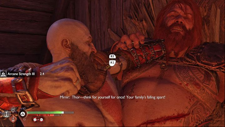 Be sure to respond back with your attacks after you avoid Thor's move - God of War Ragnarok: How to defeat Thor (second fight)? - Bosses - God of War Ragnarok Guide