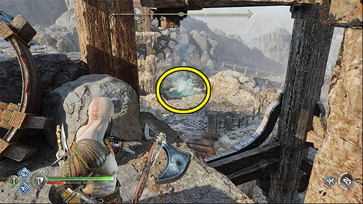 After exiting the lift, turn right and climb to the highest ledge - God of War Ragnarok: Forging Destiny - walkthrough - Walkthrough - God of War Ragnarok Guide