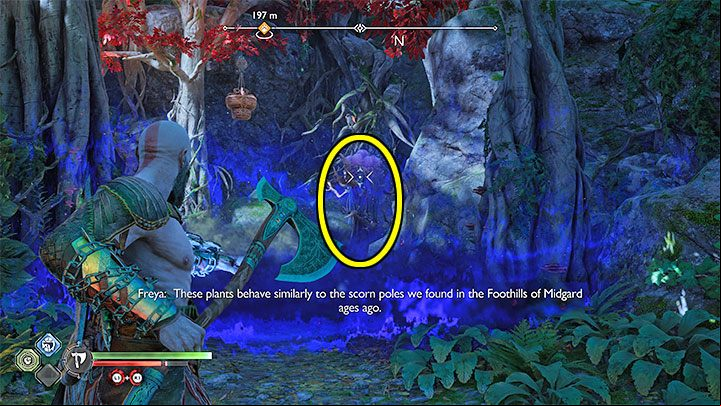 You can deal with poisonous gas in 2 ways - both methods are similar - God of War Ragnarok: How to avoid blue poisonous gas in Vanaheim? - Exploration - God of War Ragnarok Guide