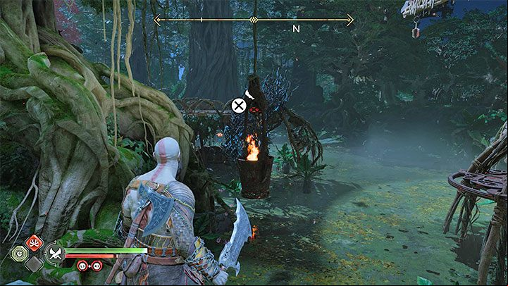 After landing on the shelf, turn towards the crane again - God of War Ragnarok: The Reckoning - walkthrough - Walkthrough - God of War Ragnarok Guide