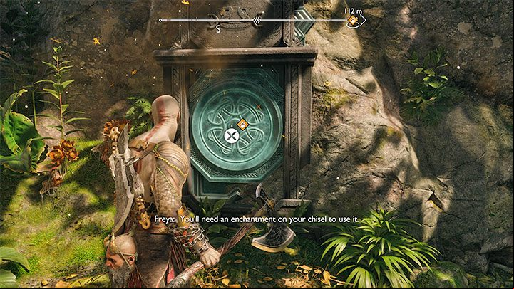 The new destination leads through a tight age near the rocks - God of War Ragnarok: The Reckoning - walkthrough - Walkthrough - God of War Ragnarok Guide