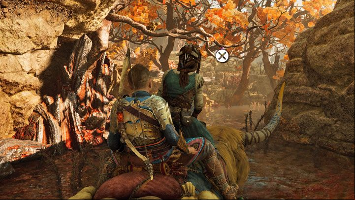 You will reach Angrboda's Treehouse - a safe location - God of War Ragnarok: The Lost Sanctuary - walkthrough - Walkthrough - God of War Ragnarok Guide