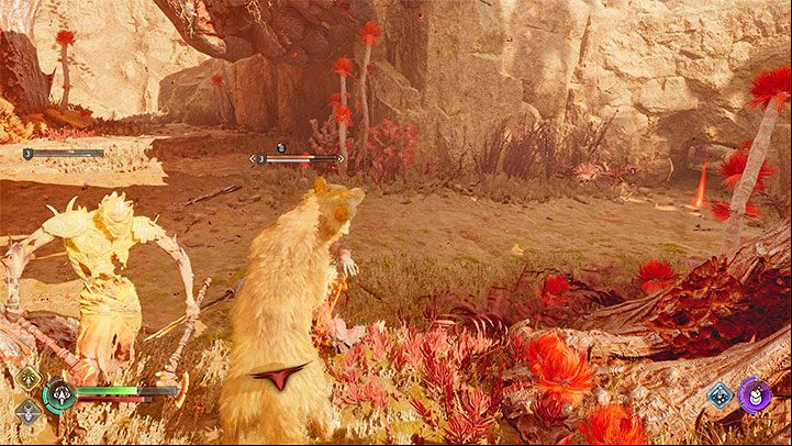 At some point, monsters will appear making you fall off Jalla's back - God of War Ragnarok: The Lost Sanctuary - walkthrough - Walkthrough - God of War Ragnarok Guide