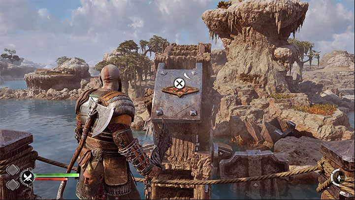 Do the same with the second geyser and climb to a higher shelf - God of War Ragnarok: The Quest for Tyr - walkthrough - Walkthrough - God of War Ragnarok Guide