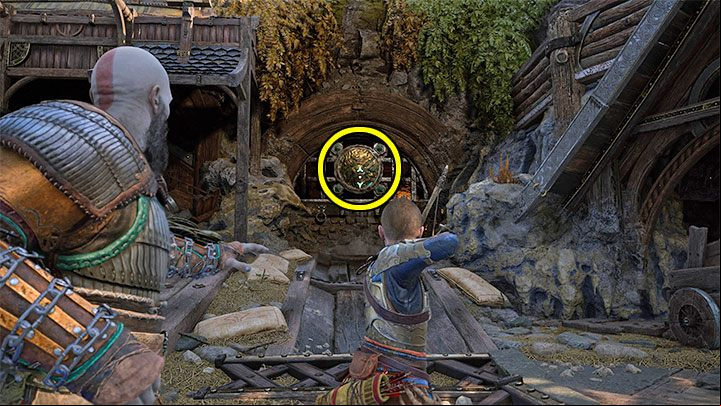 Head toward the upper part of the settlement - God of War Ragnarok: The Quest for Tyr - walkthrough - Walkthrough - God of War Ragnarok Guide
