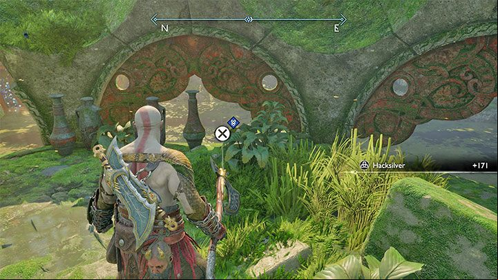 After lowering the bridge, go to the third ingredient from the picture - God of War Ragnarok: Cure for the Dead - walkthrough - Favors - Vanaheim - God of War Ragnarok Guide