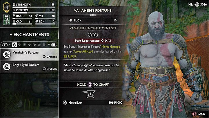 Hacksilver can be used to make enchantments and relics in stores - God of War Ragnarok: How to accumulate Hacksilver and what to spend the money on? - Character development - God of War Ragnarok Guide