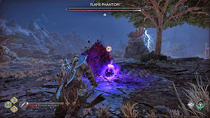 Return to attacking the phantom once the springs become invulnerable again - God of War Ragnarok: Nocturnal Predator - walkthrough - Favors - Vanaheim - God of War Ragnarok Guide