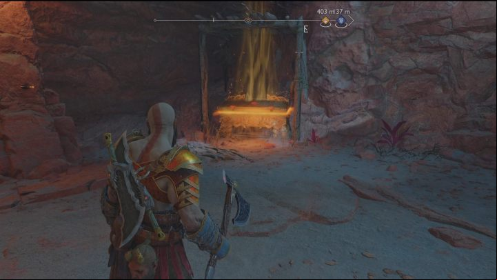 You'll come across it during the course of Secrets of the Sands favour - God of War Ragnarok: The Below, Alfheim - secrets, collectibles - Alfheim - God of War Ragnarok Guide