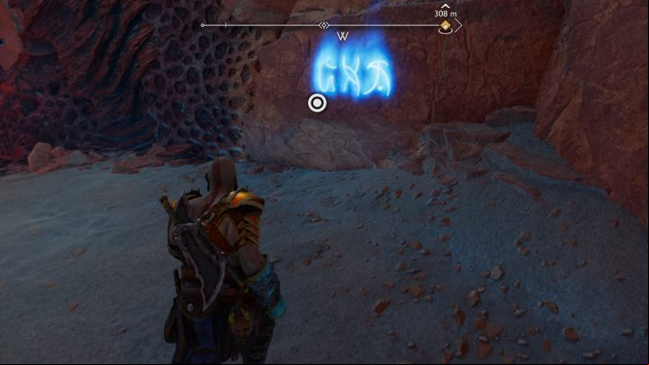 The runes are found in the same room where you fight elves - God of War Ragnarok: The Below, Alfheim - secrets, collectibles - Alfheim - God of War Ragnarok Guide