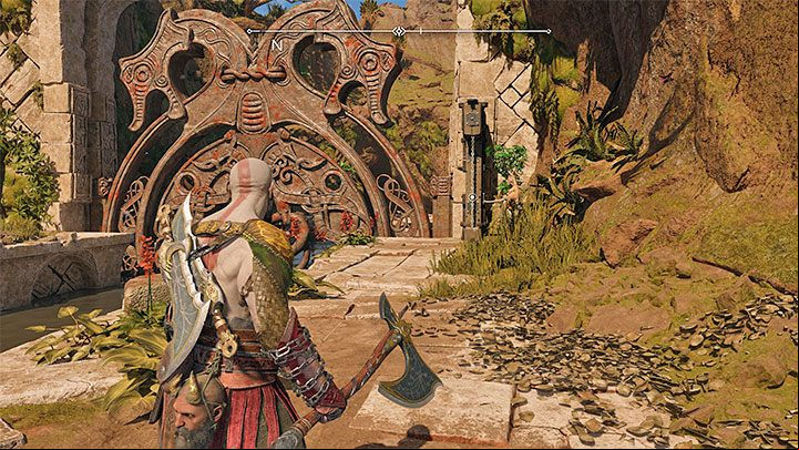 You have to deal with the Return of the River favor, involving opening the dam and flooding the Crater - God of War Ragnarok: The Burning Skies - walkthrough - Favors - Vanaheim - God of War Ragnarok Guide