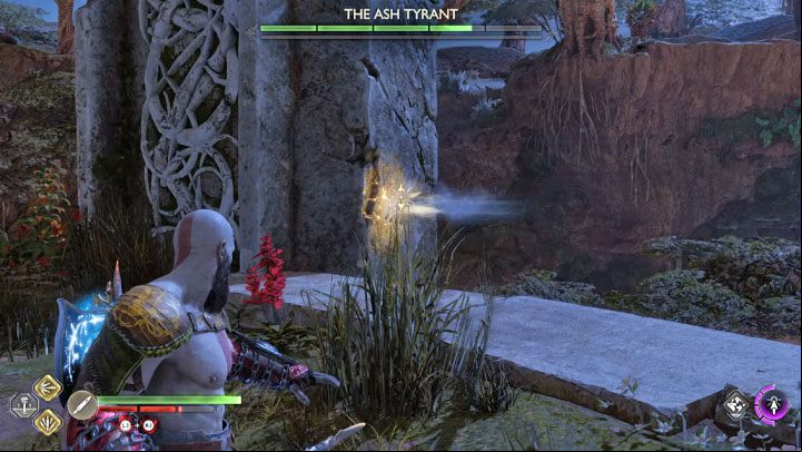 In between dragon attacks, ordinary monsters may appear in the arena: eliminate them quickly - God of War Ragnarok: The Burning Skies - walkthrough - Favors - Vanaheim - God of War Ragnarok Guide