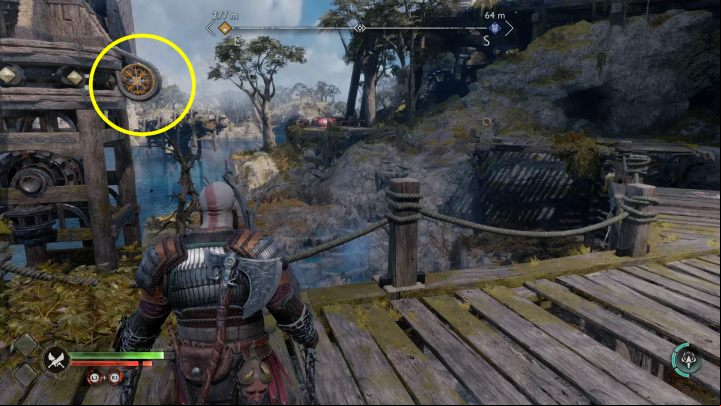 Smash the shield to get to the next area - God of War Ragnarok: In Service of Asgard - favor, walkthrough - Favors - Svartalfheim - God of War Ragnarok Guide