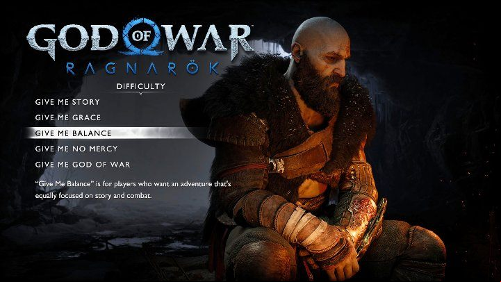 Below we' - God of War Ragnarok: Difficulty levels - Basics - God of War Ragnarok Guide