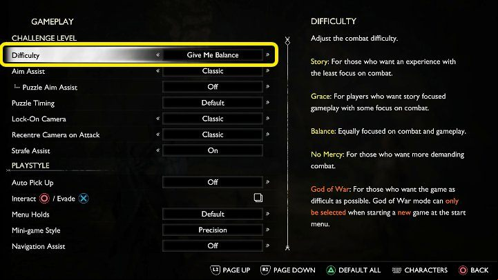 The difficulty in God of War Ragnarok can be changed at any point in-game - God of War Ragnarok: Difficulty levels - Basics - God of War Ragnarok Guide