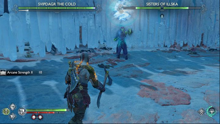 The most common attacks of the Sisters of Illska are - God of War Ragnarok: How to defeat Svipdagr the Cold and Sisters of Illska? - Berserkers - God of War Ragnarok Guide