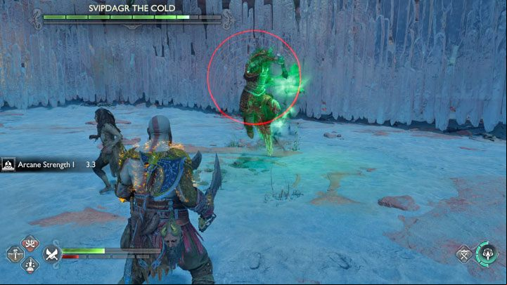 You must avoid Svipdagr's attacks while fighting the Sisters of Illska - God of War Ragnarok: How to defeat Svipdagr the Cold and Sisters of Illska? - Berserkers - God of War Ragnarok Guide