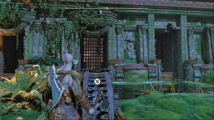 You can now move the crank - this will open the dam - God of War Ragnarok: Return of the River - favor, walkthrough - Favors - Vanaheim - God of War Ragnarok Guide