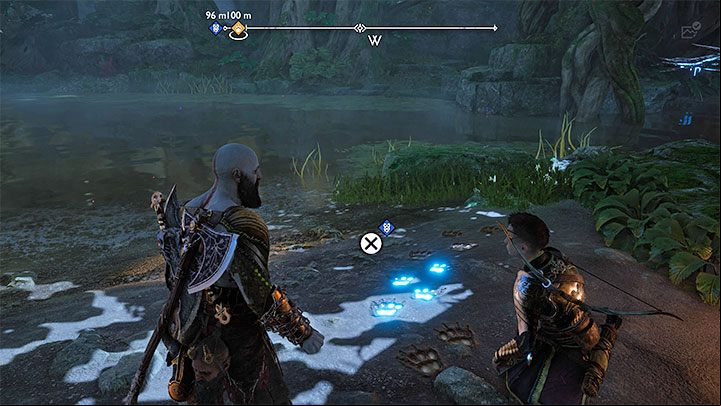 Continue walking west to reach the river - God of War Ragnarok: Scent of Survival - favor, walkthrough - Favors - Vanaheim - God of War Ragnarok Guide