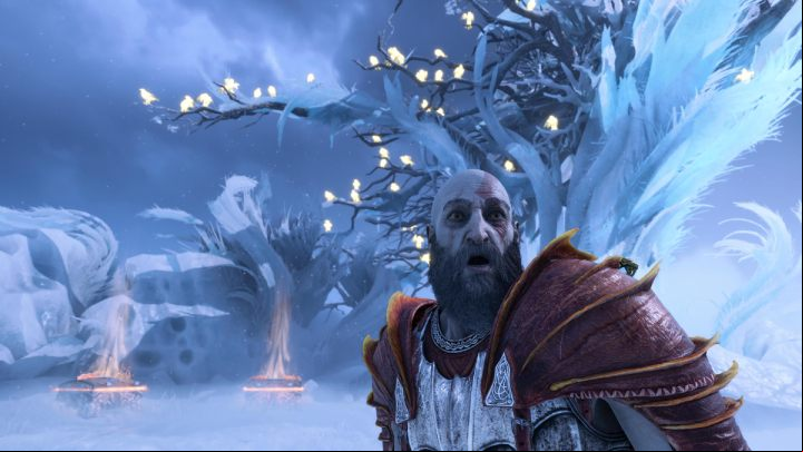 You get access to photo mode by pausing the game and then pressing Square - God of War Ragnarok: How to enable photo mode? - Game content and features - God of War Ragnarok Guide