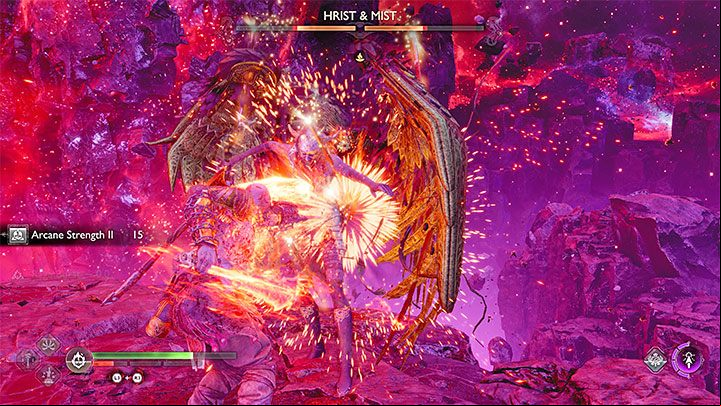 The battle consists of 3 phases, and you advance to the next one after successfully depleting the Valkyries' health bar, which is renewed at the start of the next phase - God of War Ragnarok: How to defeat Hrist and Mist, the Valkyries? - Bosses - God of War Ragnarok Guide