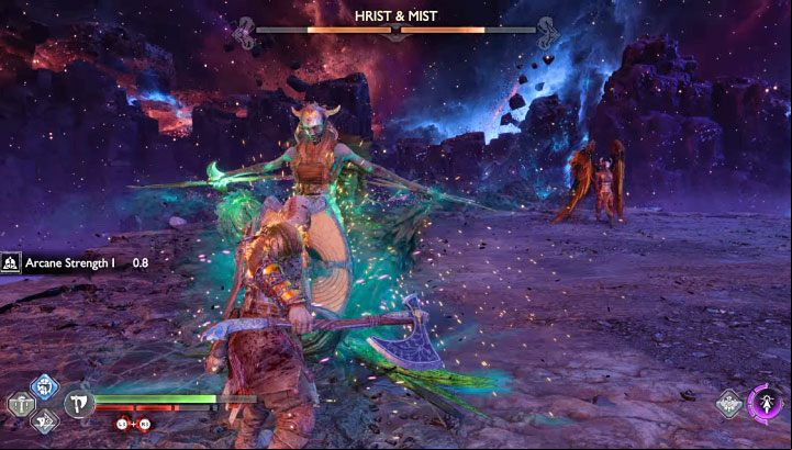 Hrist and Mist have a lot of tricks up their sleeve - God of War Ragnarok: How to defeat Hrist and Mist, the Valkyries? - Bosses - God of War Ragnarok Guide