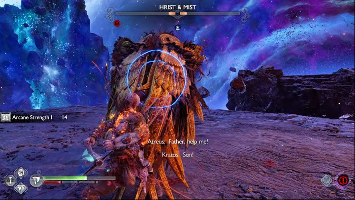 Other ones involve air or ground attacks (yellow) - parry or dodge them, and a blue attack involving hiding behind wings - God of War Ragnarok: How to defeat Hrist and Mist, the Valkyries? - Bosses - God of War Ragnarok Guide