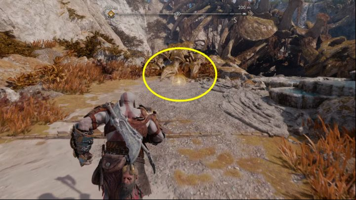 The treasure will be available after finding a treasure map called Washed Ashore on the Alberich Island - God of War Ragnarok: Dragon Beach, Svartalfheim - secrets, collectibles - Svartalfheim - God of War Ragnarok Guide
