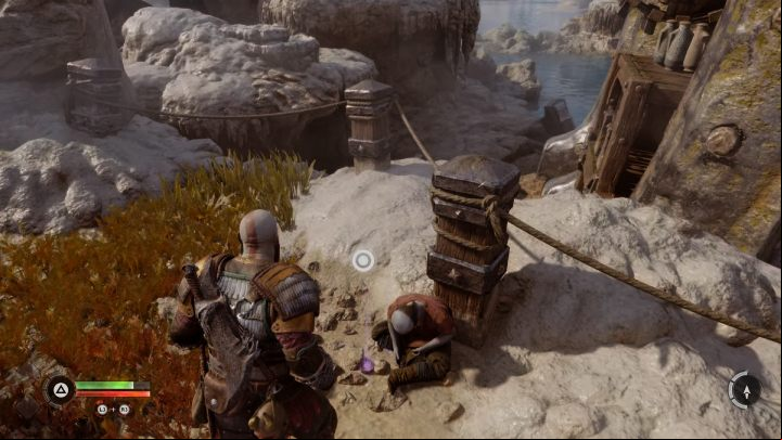 You'll find the artefact next to a corpse - God of War Ragnarok: Aurvangar Wetlands, Svartalfheim - secrets, collectibles - Svartalfheim - God of War Ragnarok Guide