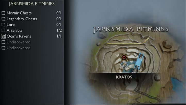 1 - God of War Ragnarok: Jarnsmida Pitmines, Svartalfheim - secrets, collectibles - Svartalfheim - God of War Ragnarok Guide