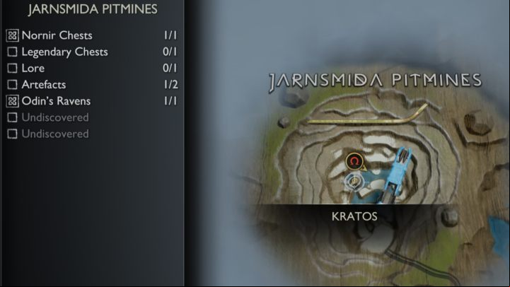 5 - God of War Ragnarok: Jarnsmida Pitmines, Svartalfheim - secrets, collectibles - Svartalfheim - God of War Ragnarok Guide