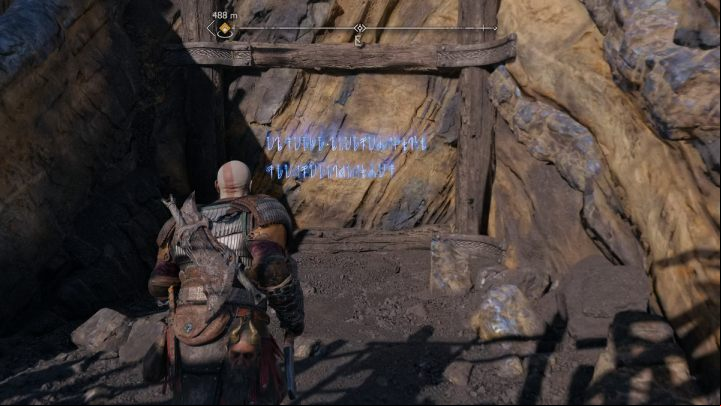 Near the Nornir Chest, you will find a handle that will lead you to a narrow path - God of War Ragnarok: Jarnsmida Pitmines, Svartalfheim - secrets, collectibles - Svartalfheim - God of War Ragnarok Guide