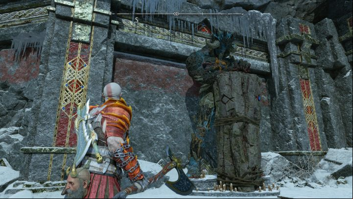 Blodugr Steinn Troll is in Midgard, in the Derelict Outpost - God of War Ragnarok: How to use the Mystical Heirloom? - Combat - God of War Ragnarok Guide