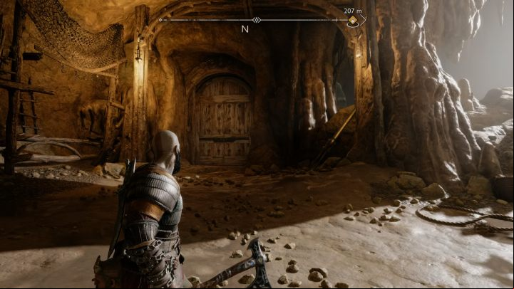 To get there you have to destroy the rubble blocking the path - God of War Ragnarok: The Applecore, Svartalfheim - secrets, collectibles - Svartalfheim - God of War Ragnarok Guide