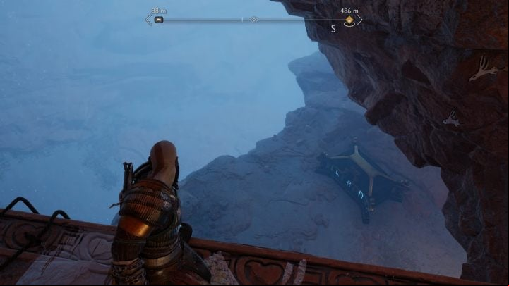 You must light 3 torches with runes using the Blades of Chaos to unlock the chest - God of War Ragnarok: The Strond, Alfheim - secrets, collectibles - Alfheim - God of War Ragnarok Guide