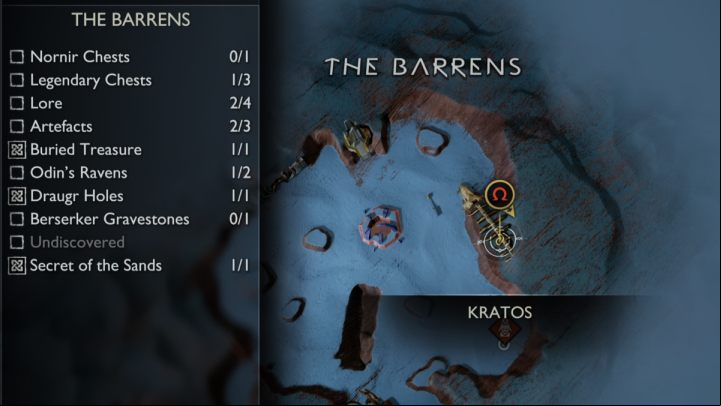 6 - God of War Ragnarok: The Barrens, Alfheim - secrets, collectibles - Alfheim - God of War Ragnarok Guide