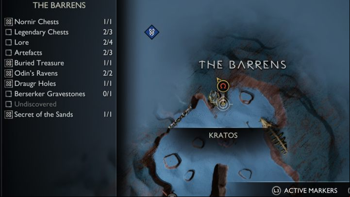 15 - God of War Ragnarok: The Barrens, Alfheim - secrets, collectibles - Alfheim - God of War Ragnarok Guide