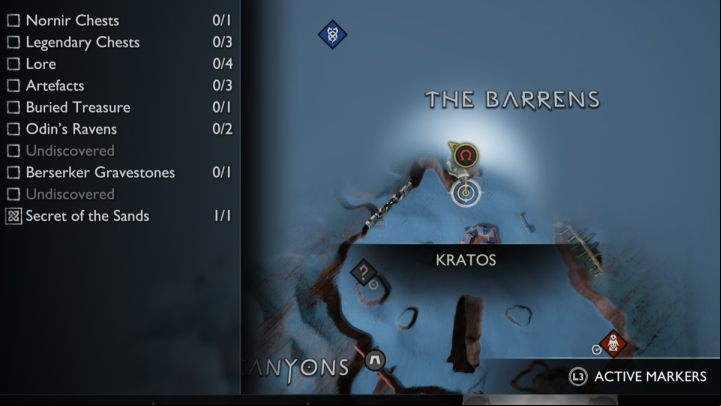 17 - God of War Ragnarok: The Barrens, Alfheim - secrets, collectibles - Alfheim - God of War Ragnarok Guide