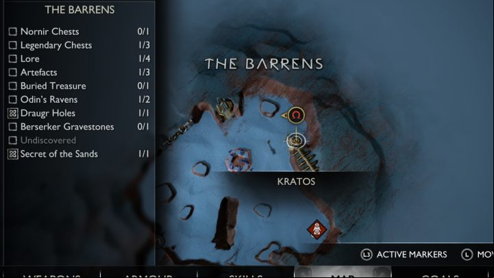 18 - God of War Ragnarok: The Barrens, Alfheim - secrets, collectibles - Alfheim - God of War Ragnarok Guide