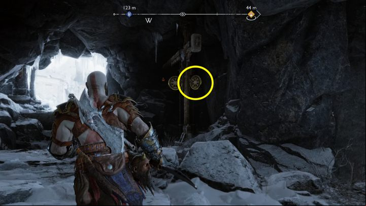 Grab the first handle and jump into the cave - God of War Ragnarok: Sigruns Curse - favor, walkthrough - Favors - Midgard - God of War Ragnarok Guide