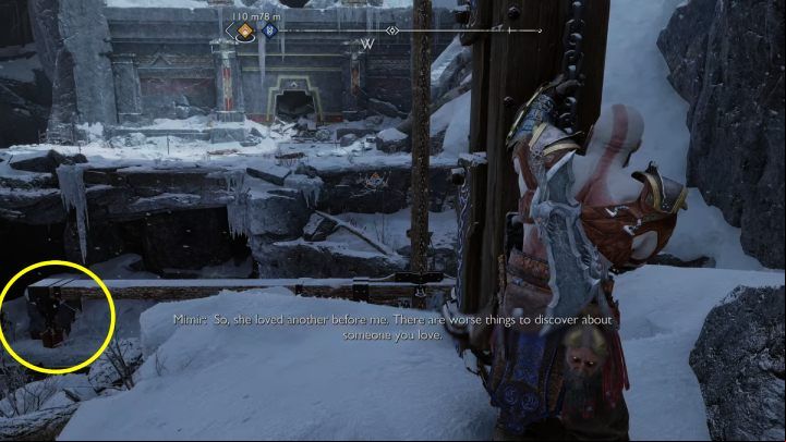 Raise the handle on the next crane all the way up and jump further - God of War Ragnarok: Sigruns Curse - favor, walkthrough - Favors - Midgard - God of War Ragnarok Guide
