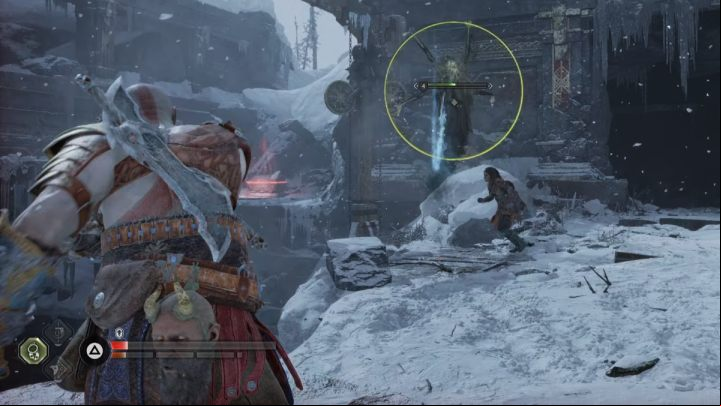 Turn left next to the statue and follow the path - God of War Ragnarok: Sigruns Curse - favor, walkthrough - Favors - Midgard - God of War Ragnarok Guide