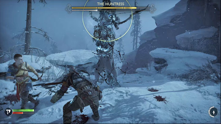 to avoid telegraphed attacks - God of War Ragnarok: How to defeat The Huntress? - Bosses - God of War Ragnarok Guide