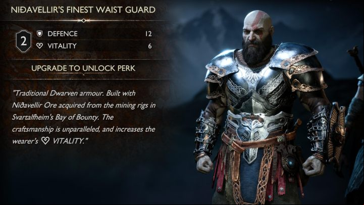 The chest armor skill from this set will provide a health boost whenever you stun and grab an enemy with R3 - God of War Ragnarok: Best Armor set - Character development - God of War Ragnarok Guide