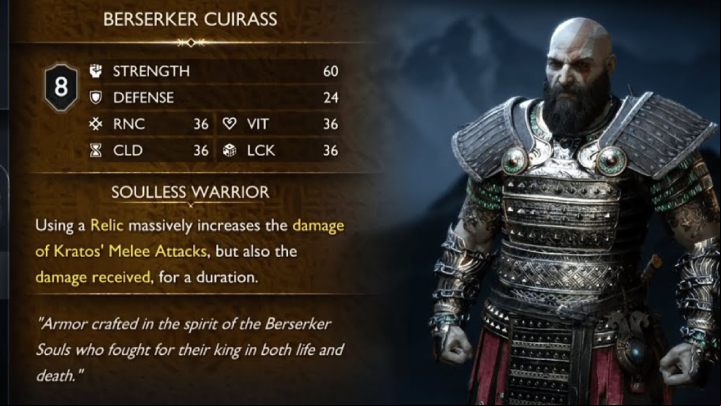 You will obtain Berserker Armor by performing the favor Fit for a King - God of War Ragnarok: Best Armor set - Character development - God of War Ragnarok Guide