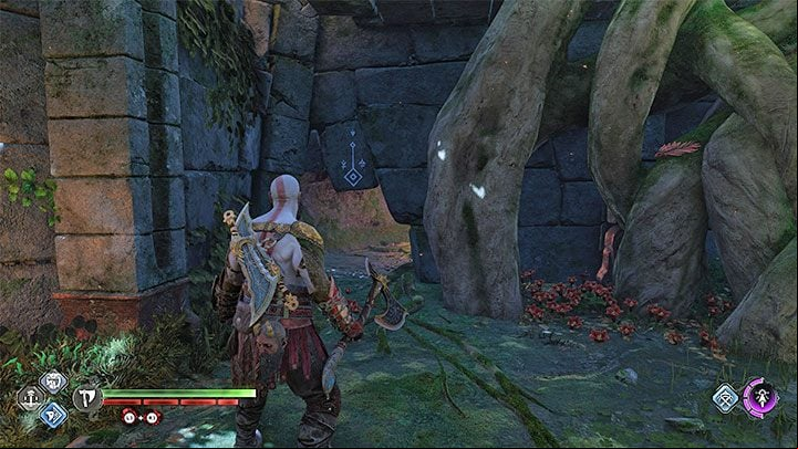 The legendary chest is hidden in ruins in the central part of the region - God of War Ragnarok: The Southern Wilds, Vanaheim - secrets, collectibles - Vanaheim - God of War Ragnarok Guide
