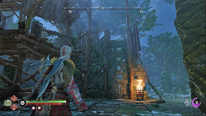 You must start northeast of the camp, specifically at the border of the Freyr's Camp and Eastern Barri Woods regions - God of War Ragnarok: Freyrs Camp, Vanaheim - secrets, collectibles - Vanaheim - God of War Ragnarok Guide