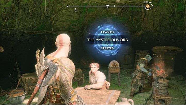 The possibility of finding the titular artifact appears after talking to Lunda - God of War Ragnarok: River Delta, Vanaheim - secrets, collectibles - Vanaheim - God of War Ragnarok Guide