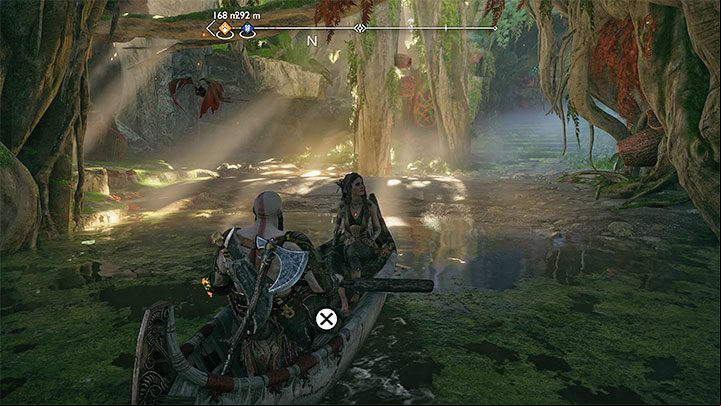 Travel to the northern part of the region (east of Pilgrim's Landing) and sail to the big tree - God of War Ragnarok: River Delta, Vanaheim - secrets, collectibles - Vanaheim - God of War Ragnarok Guide