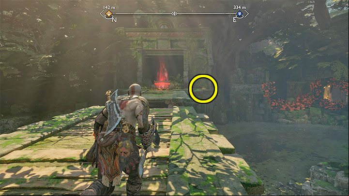 Once again, reach the dock at the big tree - God of War Ragnarok: River Delta, Vanaheim - secrets, collectibles - Vanaheim - God of War Ragnarok Guide